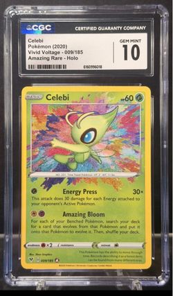 Celebi CGC 10 Gem Mint Pokémon Card amazing rare