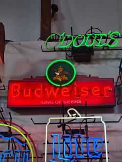 Budweiser king of beers neon sign