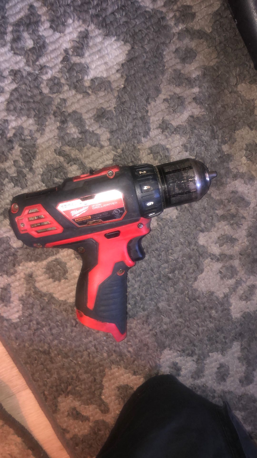 Used Milwaukee 2407-20 12v 3/8” (10 mm) Driver Drill