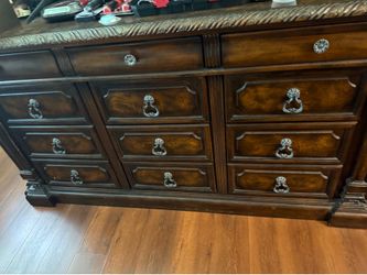 Dresser with mirror