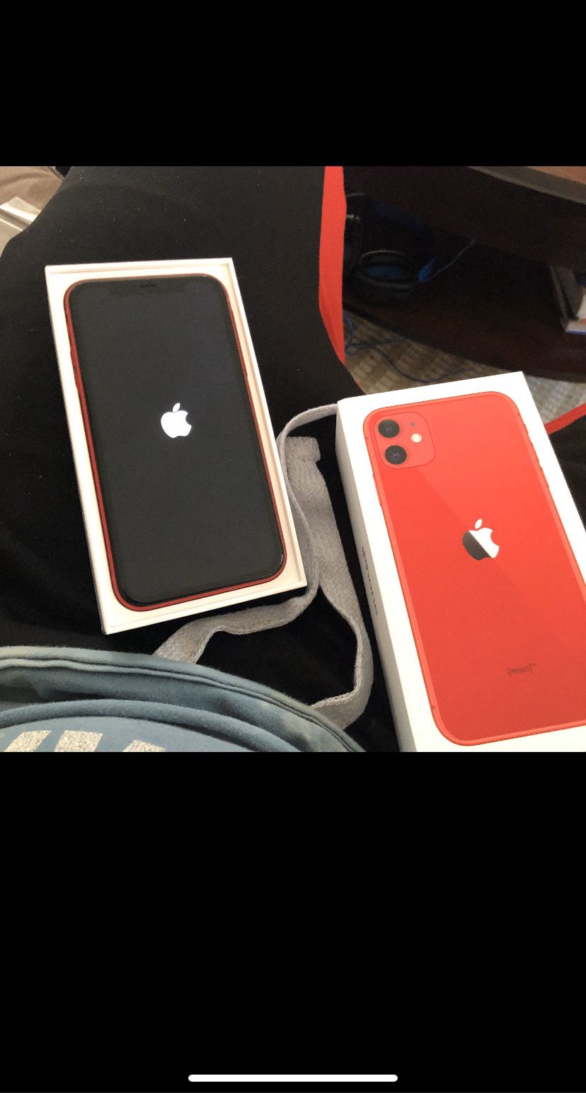 Unlocked iPhone 11 product red