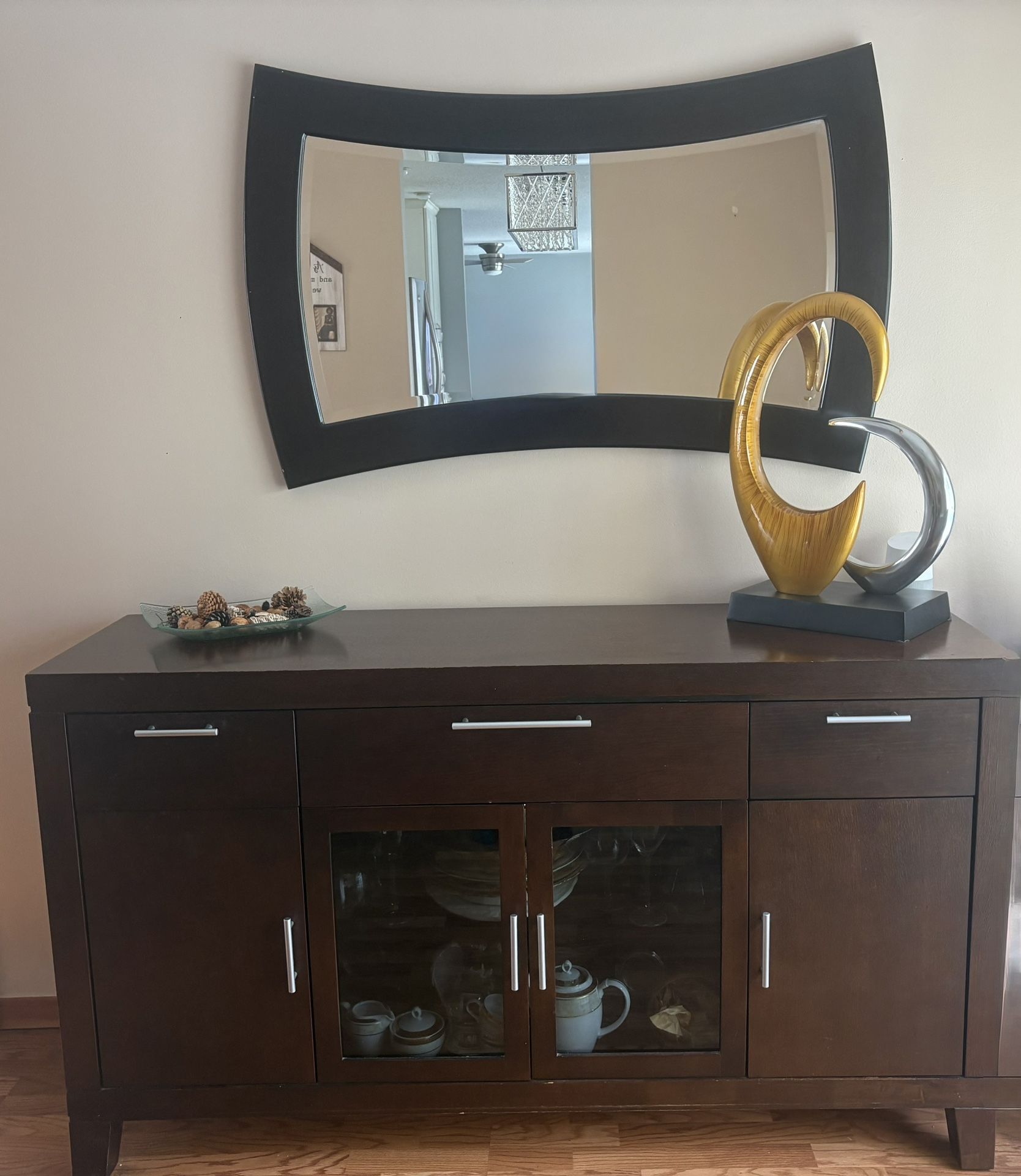 Buffet Cabinet And Mirror
