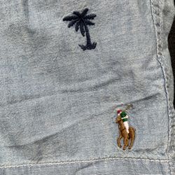 🔥🔥 Polo Ralph Lauren Classic Fit 6” Chambray Shorts