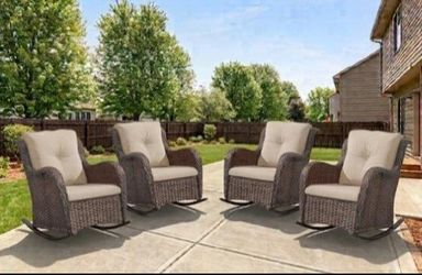 Brand New Patio Furniture Set Patio Rocking Chairs Patio Rockers Outdoor Patio Rockers 🚎🚛🆕