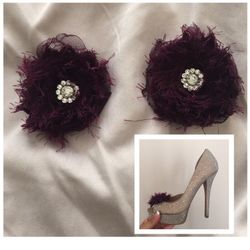 Plum Shoe Clips