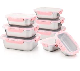 8 PCS Stainless Steel Lunch Box