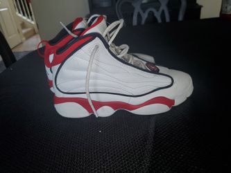 White And  Red Jordan's 