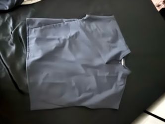 Blue-Gray Scrubs Top