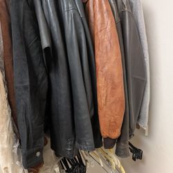 Leather) Suede jackets and purses