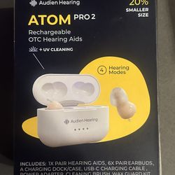 Audien Atom Pro 2 Rechargeable Hearing Aids 