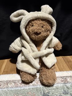 Jellycat Bartholomew Bear In Bunny Bathrobe