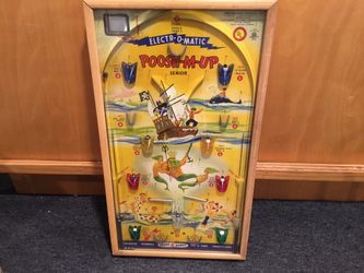 Vtg Electric Poosh m up pinball game