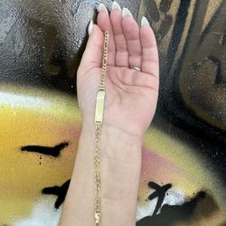 10k ID FIGARO BRACELET 
