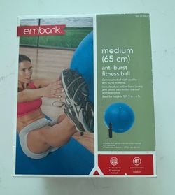 NEW IN BOX Embark Anti-Burst Exercise Ball/Pump/Manual