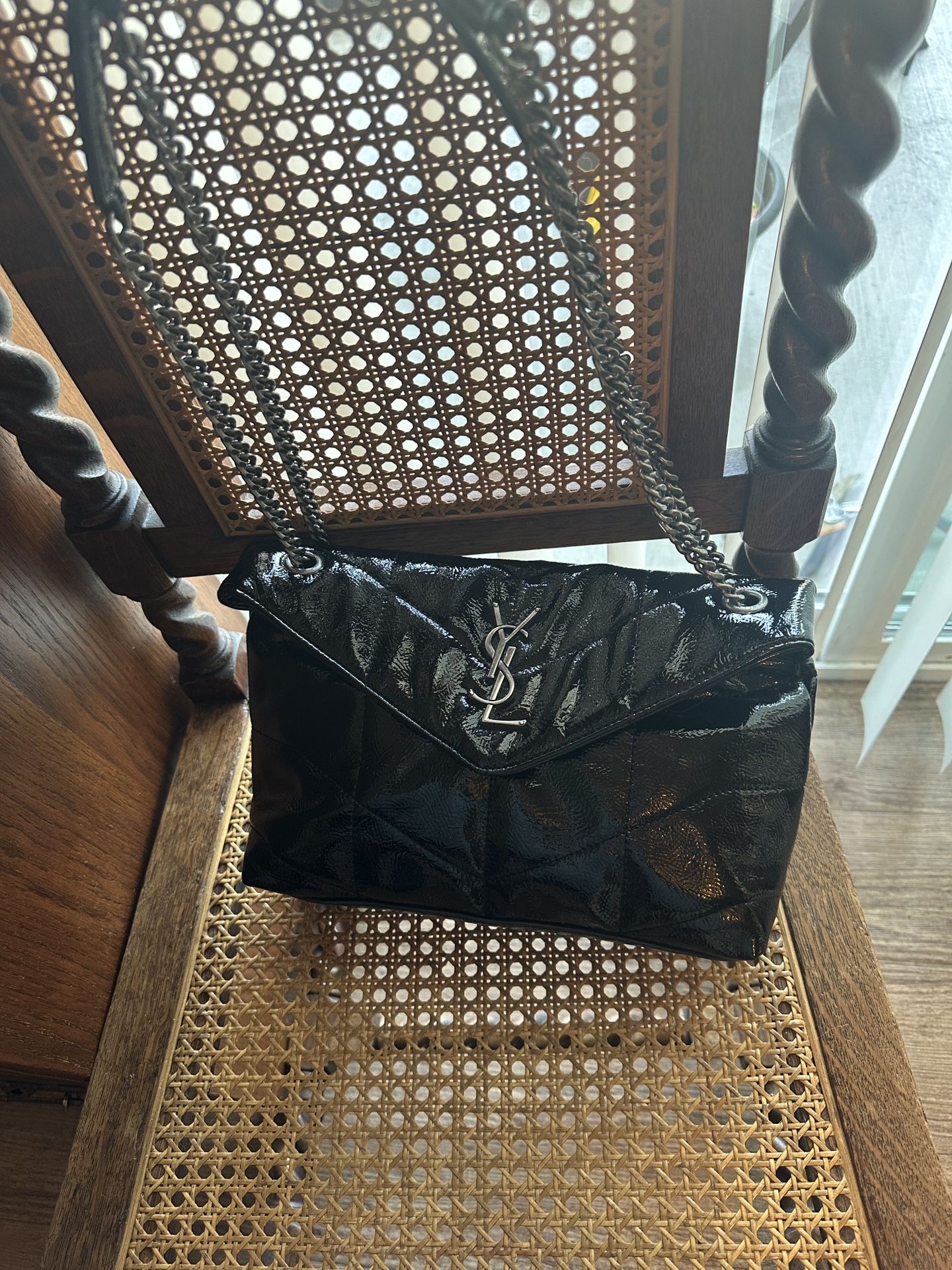 New Black And Silver Purse