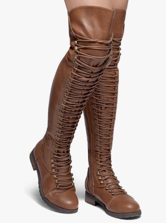 Herstyle "KRISTRINNA" Military Lace-Up Combat Boots (EUC)