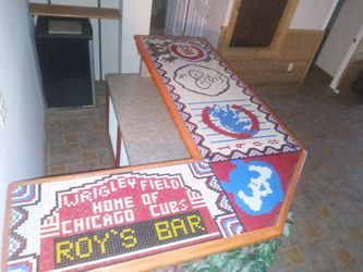 Cubs Theme Decorative Bar Top