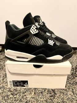 Nike Jordan 4 White Thunder Black & White Shoes Size 10 + More