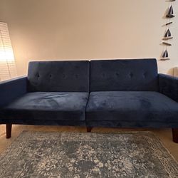 Blue couch/futon/sofa bed