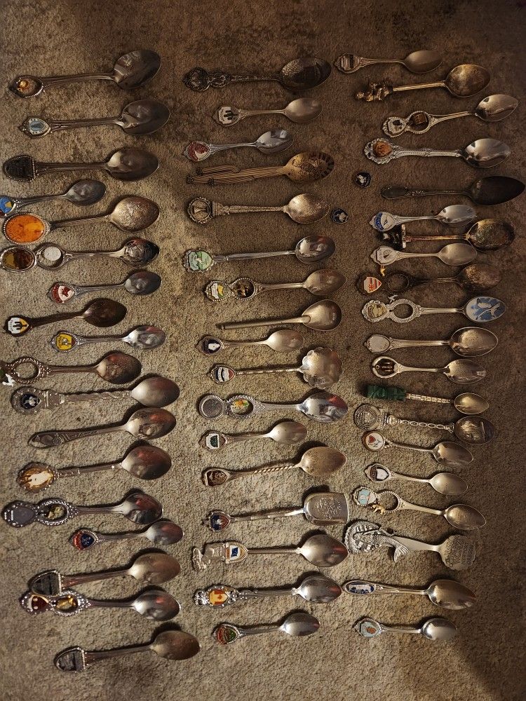 Collectable State And Country Spoons