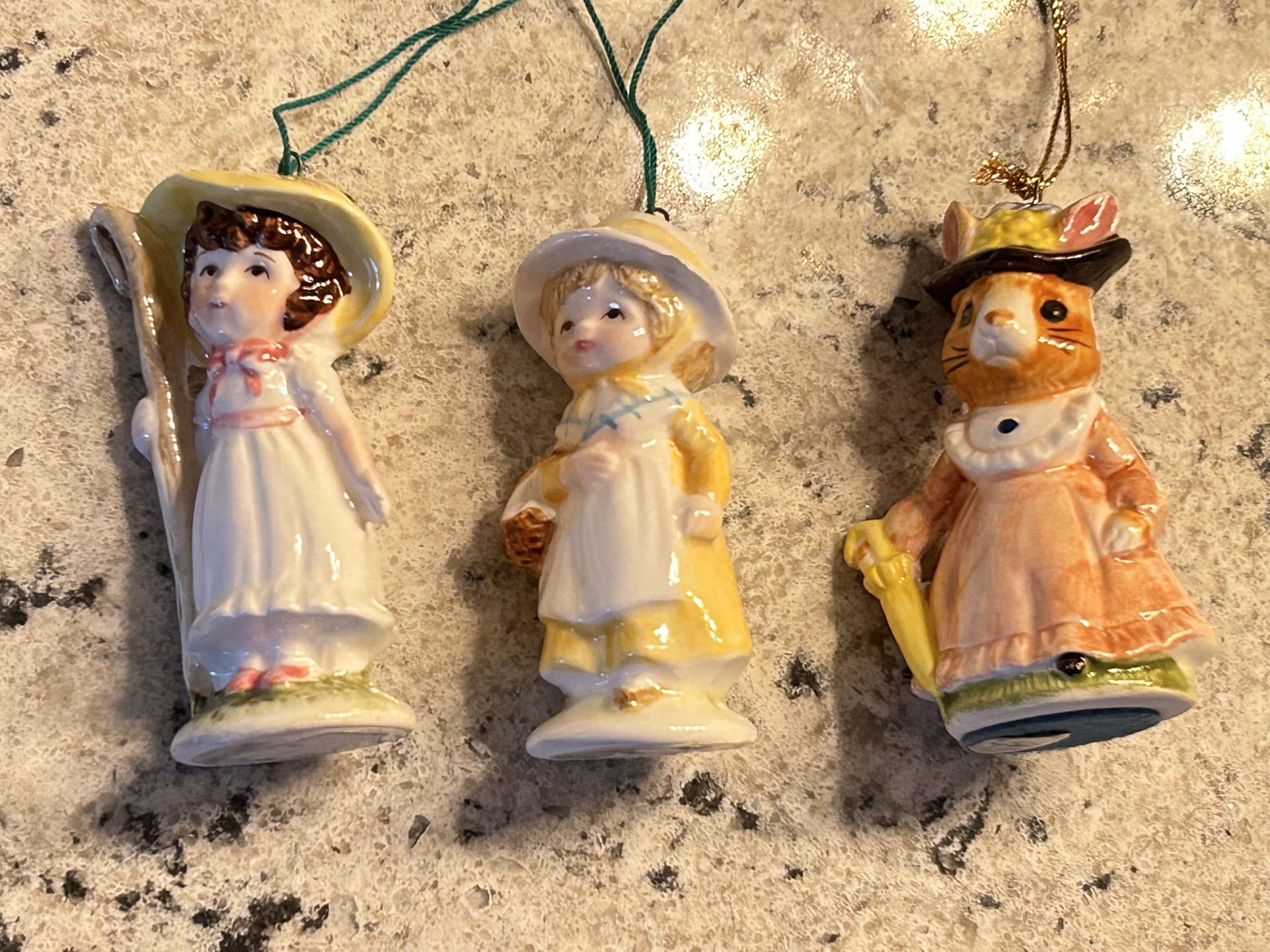3 Vintage Christmas Ornaments