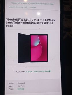 New tablet