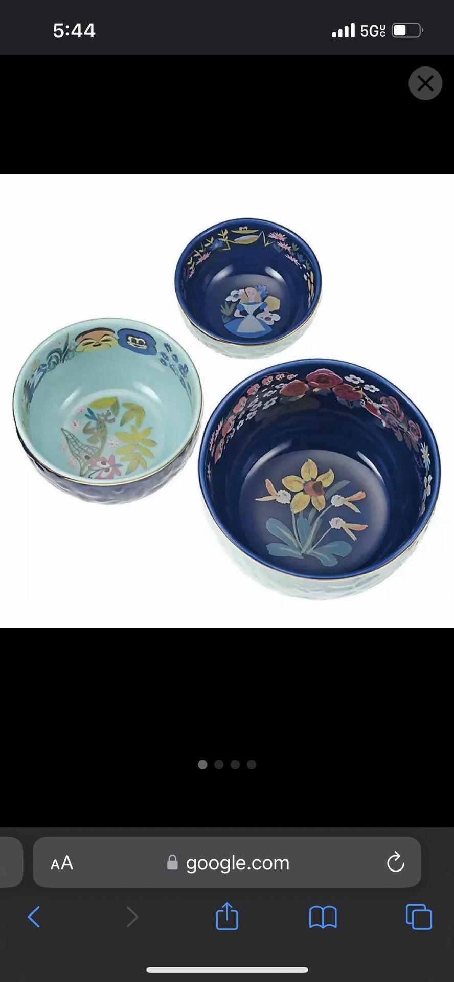 Alice In Wonderland Bowls