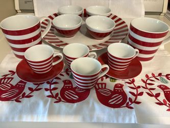 Candy Cane Dishes