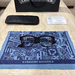 Chrome Hearts Vagillionaire Glasses II BK 18k Gold - Brand New W/ Receipts.