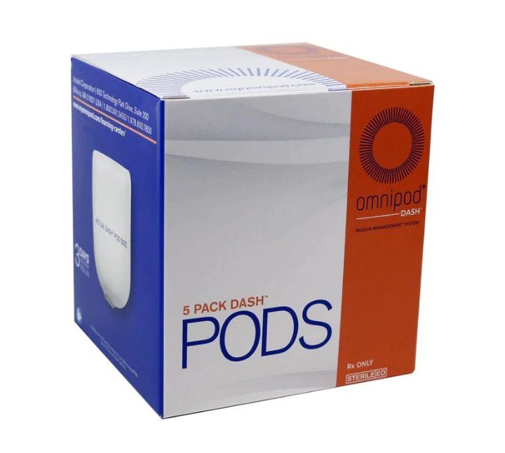 OMNIPOD DASH PODS BOX OF 5 (x2 AVAILABLE)