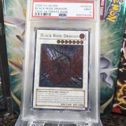 Yugioh - Black Rose Dragon Ultimate Rare, PSA 9