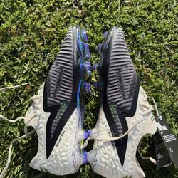 Nike Phantom Elite Black Gray White Green Football Cleats Medium US Size 9.5