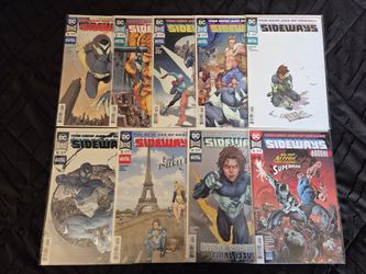 Sideways Comic Book Lot Of 9! DC Comics. Mixed Lot.