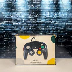 Arrocent GC Controller, Replacement for Gamecube Controller, Compatible with USB Game Cube Wired Controller/PC Windows 7 8 10 (Black)