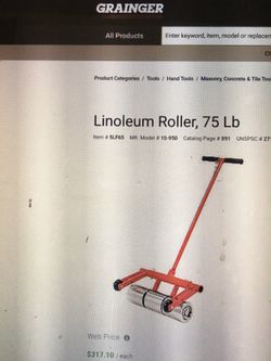 New Roberts Linoneum Roller 75 lbs