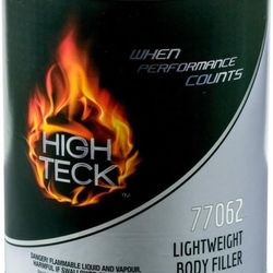 High Teck 77062-1 Lightweight Body Filler, 1 gal, Gray, Paste