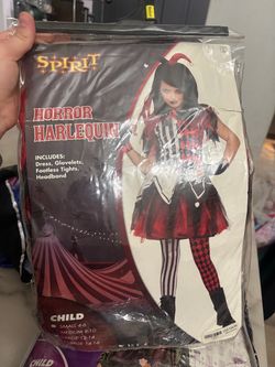 Spirit Horror Harlequin Child Halloween Costume