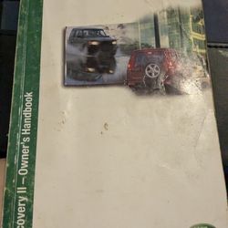 Land Rover Discovery 2 Owners Handbook.