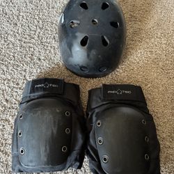 Protec Helmet and Kneepads