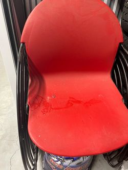 Red Break Room Stackable Chairs