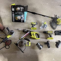 RYOBI power tools and Craftsman Power Washer 