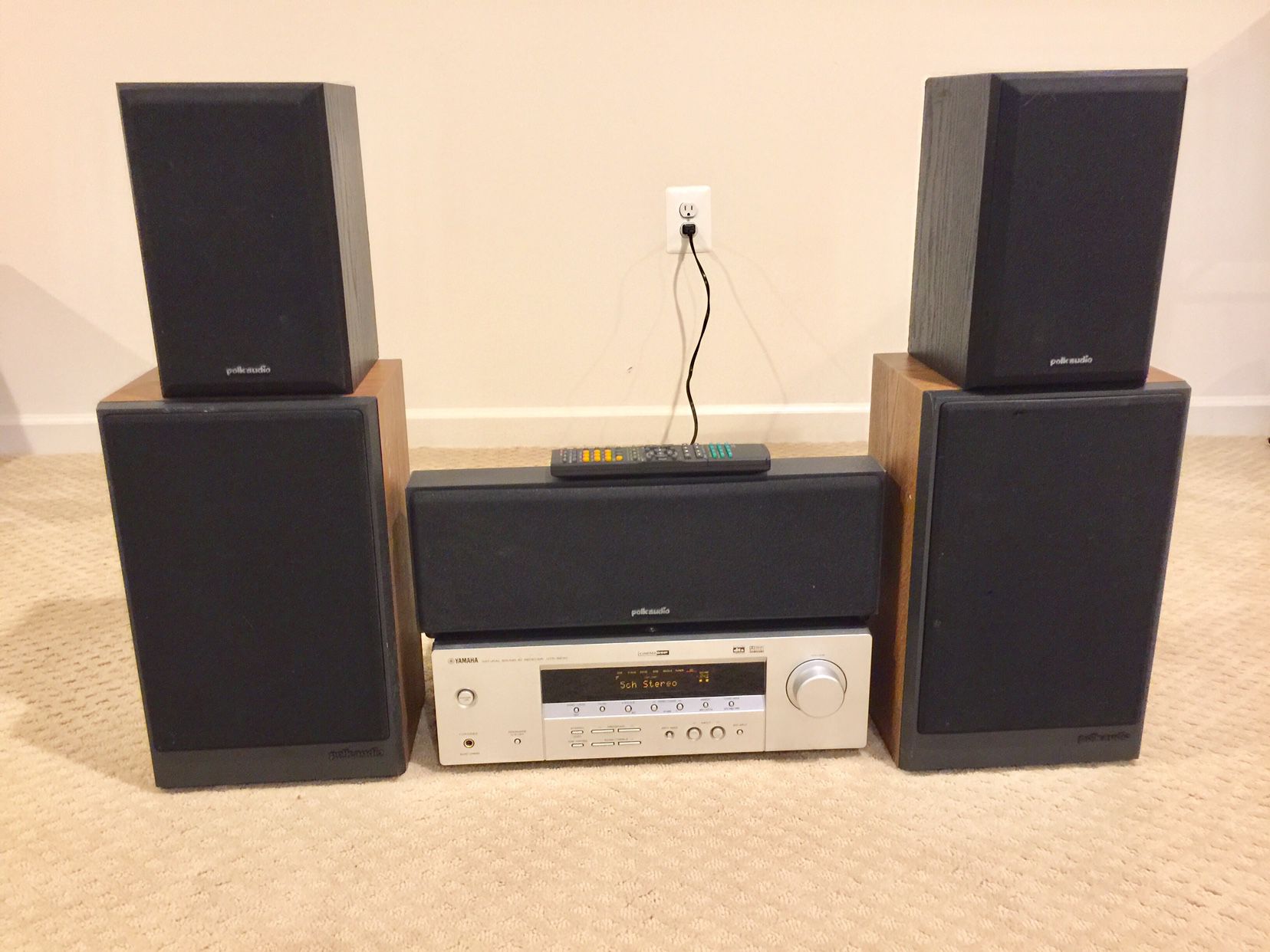 Yamaha Receiver And Polk Audio Speakers System