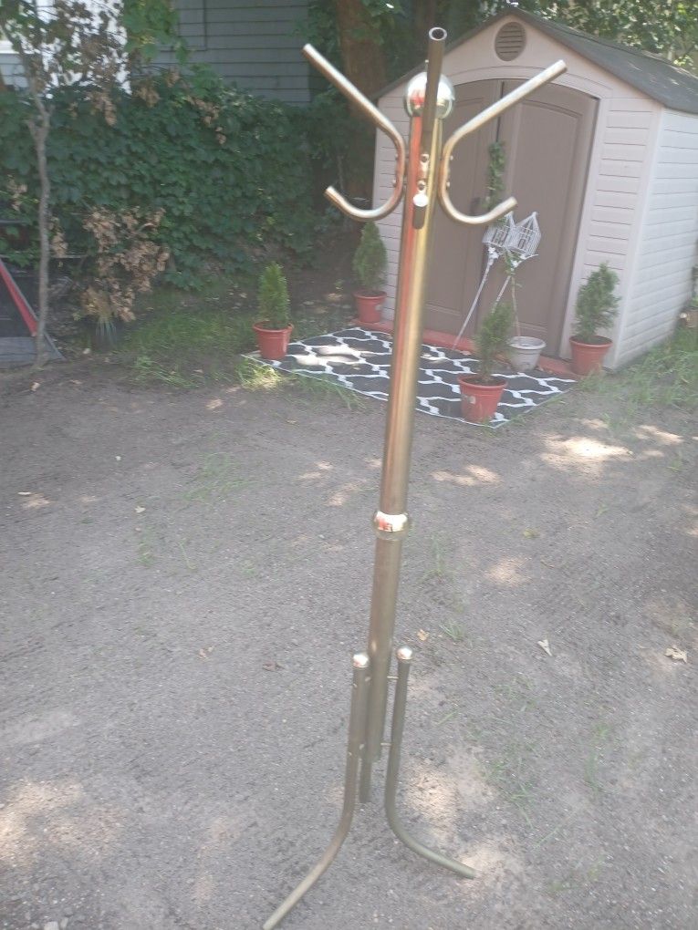 Brass Coat Tree.