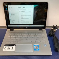 HP Pavilion 14M-BA114DX x360 TouchScreen  i5 - 8GB - 128GB SSD with Charger