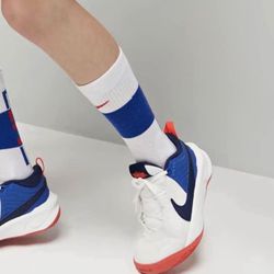 NIKE TEAM HUSTLE D10 GS 'WHITE GAME ROYAL' Size 6Y