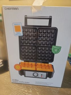 Chefman 4-Slice Belgian Waffle Maker