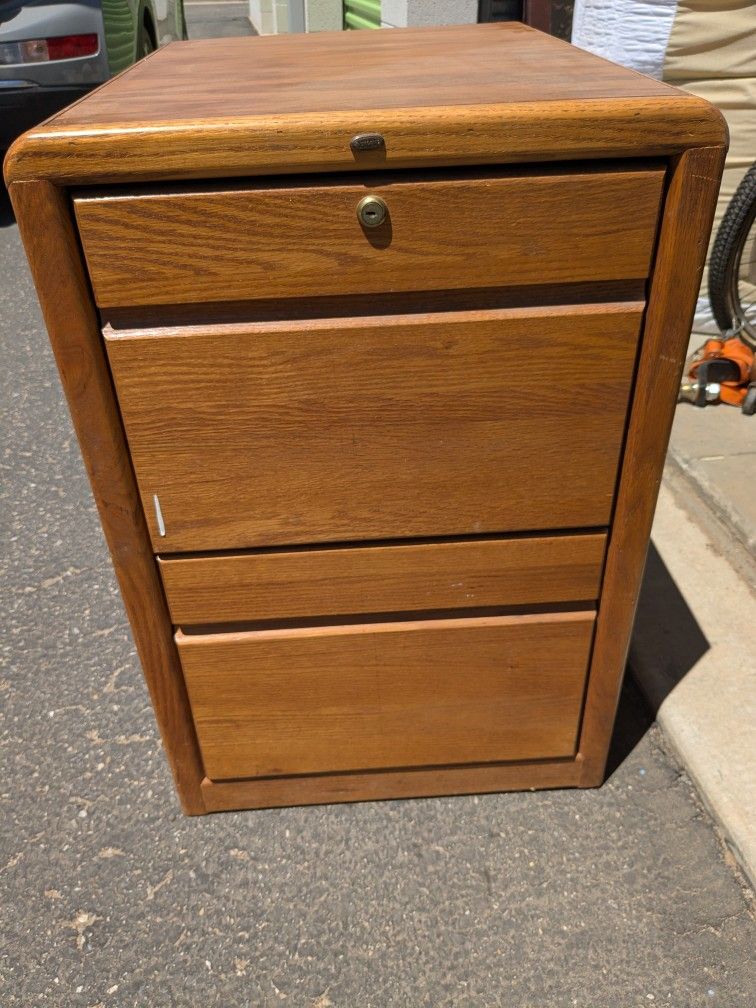 Wood Filing Cabinet