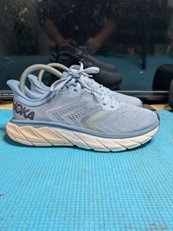 Hoka One One Arahi 5 Shoes Womens Size 7.5D Wide Blue Athletic Running Stability
