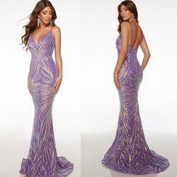 New With Tags Alyce Paris Sequin Long Formal Dress & Prom Dress $199