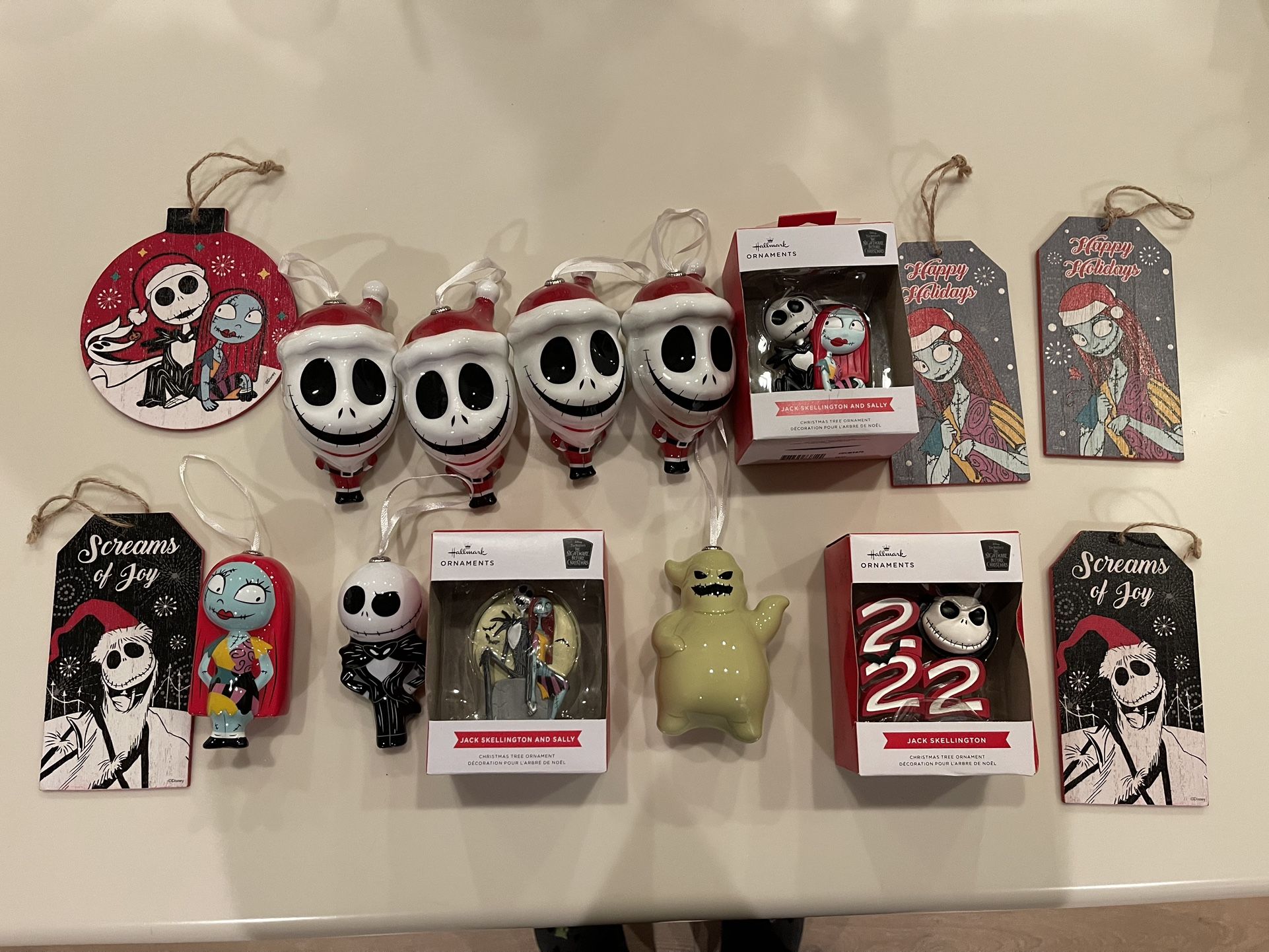 Nightmare Before Christmas Ornaments Lot